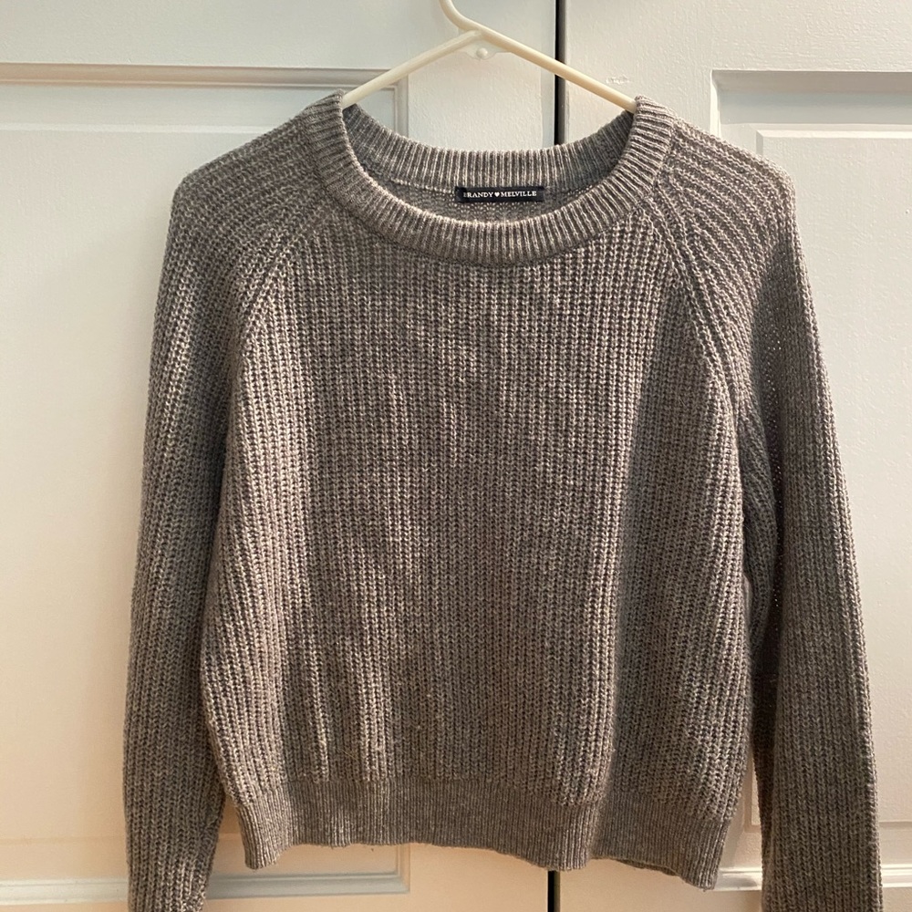 Brandy Melville grey cropped sweater